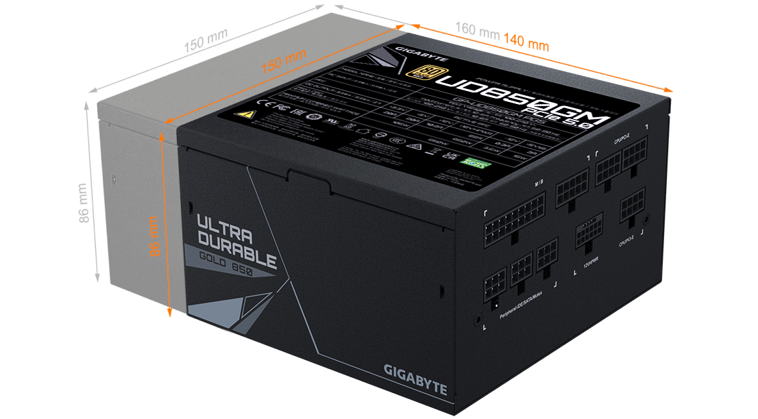 GIGABYTE GP-UD850GM PG5 Rev2.0 Power Supply